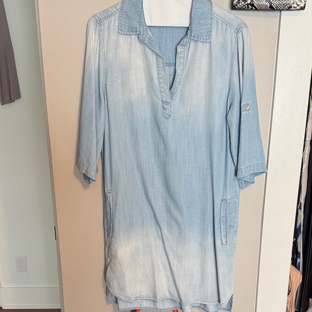 Cloth & Stone Sky Blue Denim Top/dress